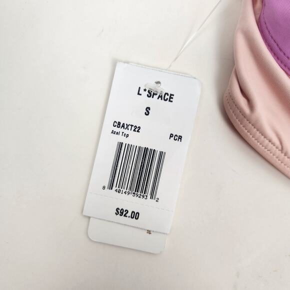 L*Space Axel Bikini Top in Peach PCR Size Small NWT One Shoulder - Picture 4 of 4